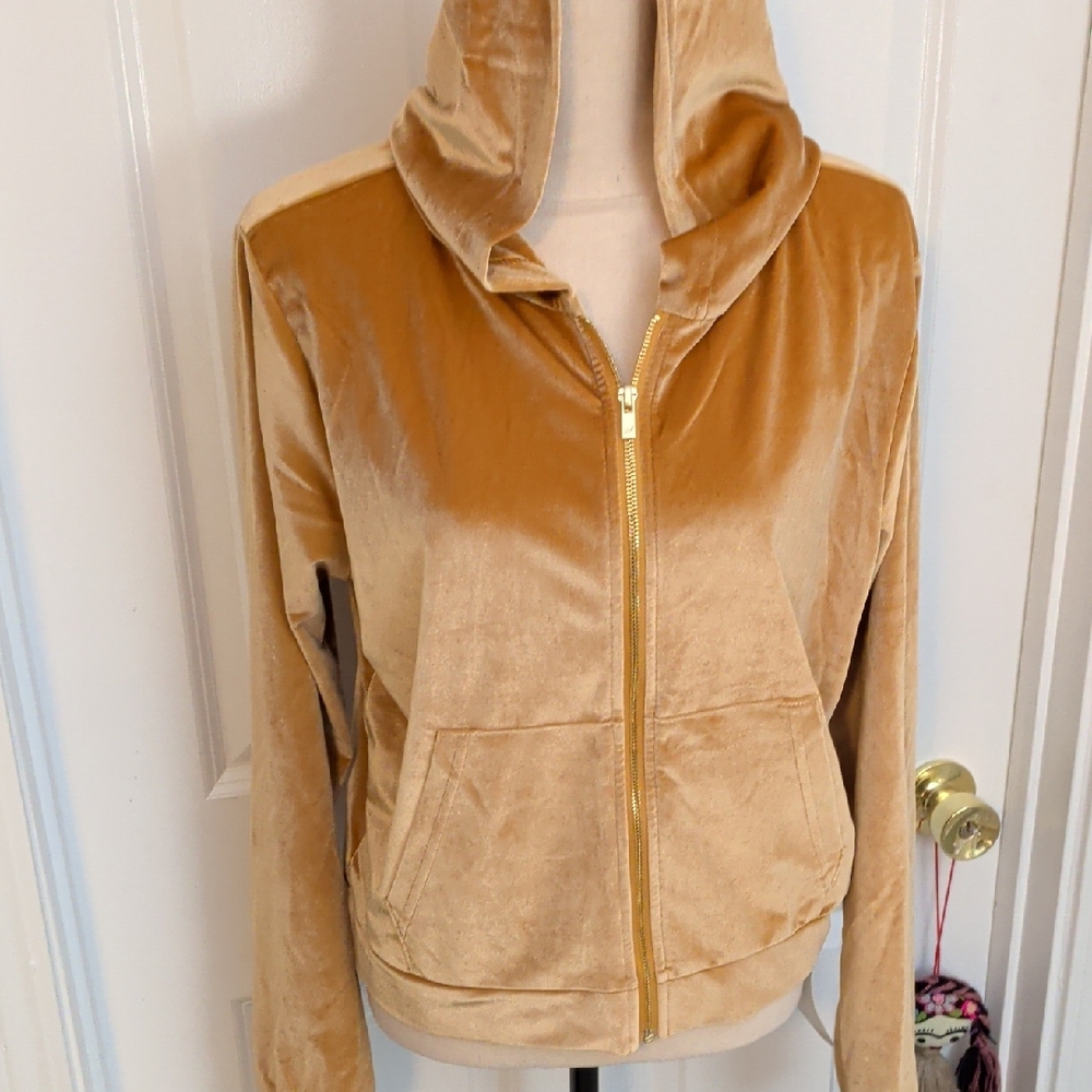 Velvet Gold Women's Hoodie Jacket